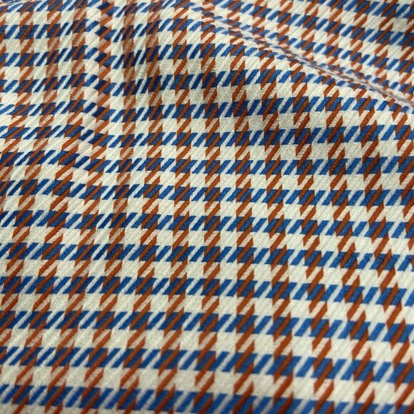 Robert Graham Button Up Shirt Mens Large Flip Cuff Houndstooth Long Sleeve - Picture 3 of 16